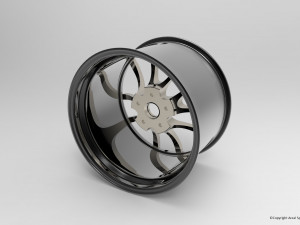 17 inch Concave Sport Rim 3D 모델