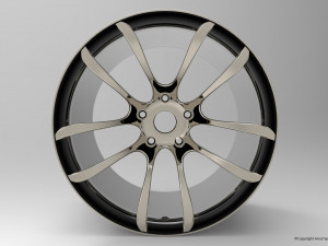 17 inch Concave Sport Rim 3D 모델