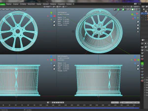 Cerchio sportivo concavo da 17 pollici Modello 3D