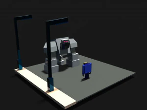 Blocchi nel carattere Modello 3D