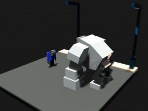 Blocks in Character 3D Model