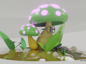 Smart Mushroom Modello 3D