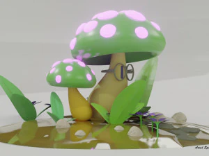 Akıllı Mantar 3D Model