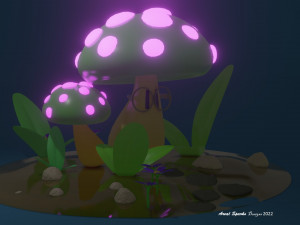 Smart Mushroom 3D Model