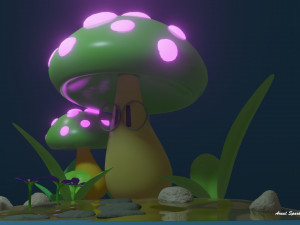 Smart Mushroom 3D Model