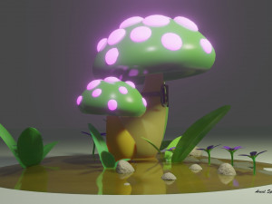 Smart Mushroom 3D Model