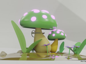 Smart Mushroom 3D Model