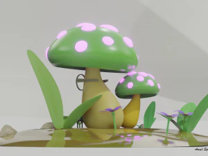 Smart Mushroom 3D Model