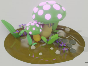 Smart Mushroom 3D Model