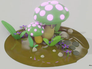 Smart Mushroom 3D Model