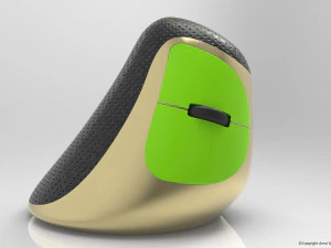 ब्लूटूथ वर्टिकल माउस 3D मॉडल