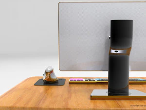 ब्लूटूथ वर्टिकल माउस 3D मॉडल