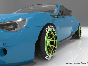 Drift Wheels 3D Model