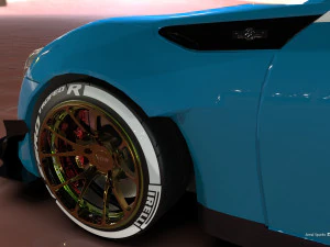 Drift Wheels 3D Model