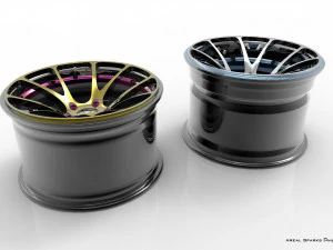 Drift Wheels 3D Model