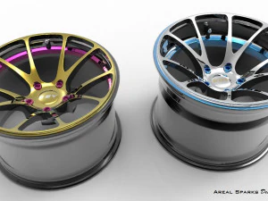 Drift Wheels 3D Model