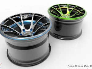 Drift Wheels 3D Model