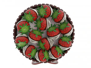 Strawberry Cake Collection 3D Model