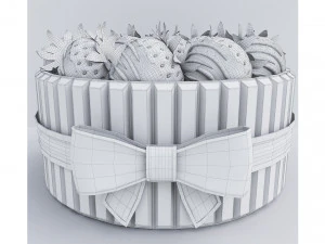 Strawberry Cake Collection 3D Model