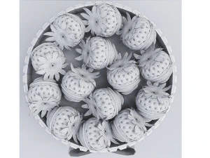Strawberry Cake Collection 3D Model