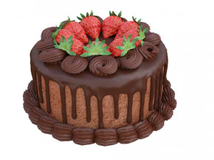 Strawberry Cake Collection 3D Model