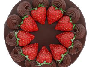 Strawberry Cake Collection 3D Model