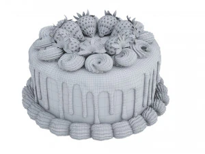 Strawberry Cake Collection 3D Model