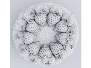 Strawberry Cake Collection 3D Model