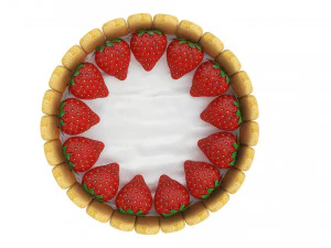 Strawberry Cake Collection 3D Model