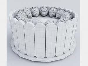 Strawberry Cake Collection 3D Model