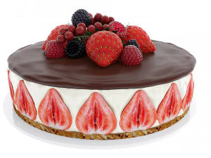 Strawberry Cake Collection 3D Model