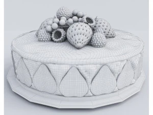 Strawberry Cake Collection 3D Model