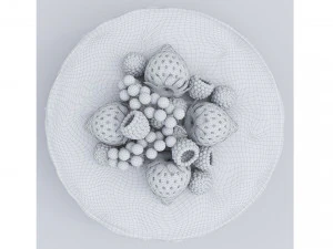 Strawberry Cake Collection 3D Model