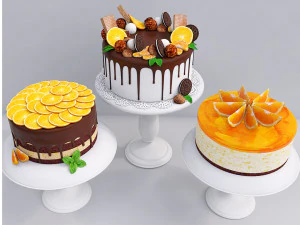 Cole&ccedil;&atilde;o Bolo De Laranja Modelo 3D