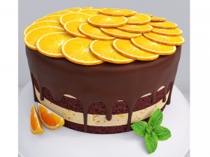 Orange Cake Collection 3D Модель