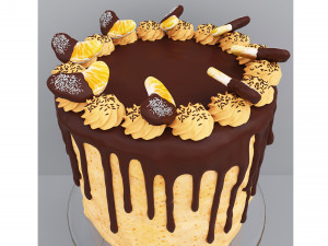Orange Cake Collection 2 3D 模型