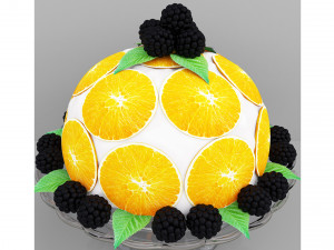 Orange Cake Collection 2 3D 模型