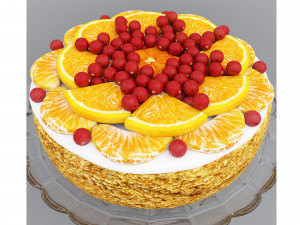 Orange Cake Collection 2 3D 模型