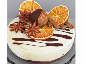 Orange Cake Collection 2 3D 模型