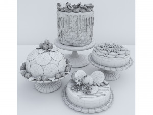 Orange Cake Collection 2 3D 模型