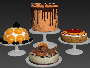 Orange Cake Collection 2 3D 模型