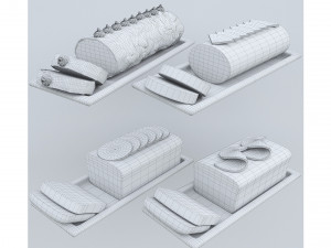 Orange Cake Collection 3 Modello 3D