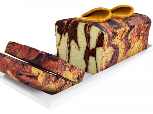 Orange Cake Collection 4 Model 3D