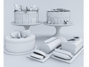 Orange Cake Collection 4 Model 3D