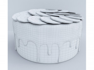 Orange Cake Collection 4 Model 3D
