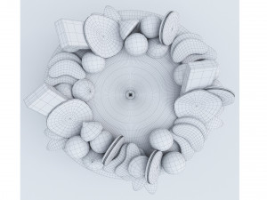 Orange Cake Collection 4 Model 3D