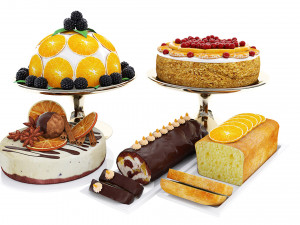 Orange Cake Collection 5 3D Model