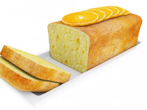 Orange Cake Collection 5 3D Model