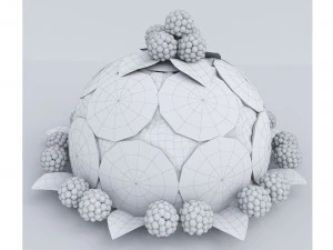 Orange Cake Collection 5 3D Model