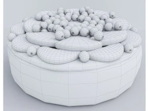 Orange Cake Collection 5 3D Model